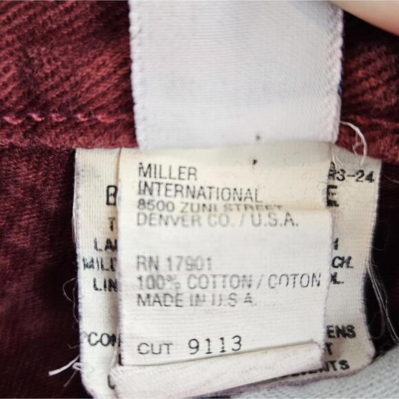 Rocky Mountain Clothing Co Rockies Red Vintage Cotton Denim Jeans Made in USA - Picture 9 of 12